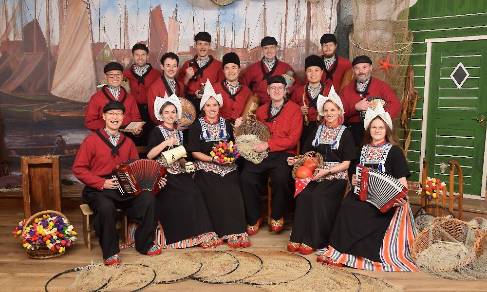 Foto in Volendamse klederdracht